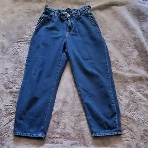 ZARA paperbag waist jeans 8